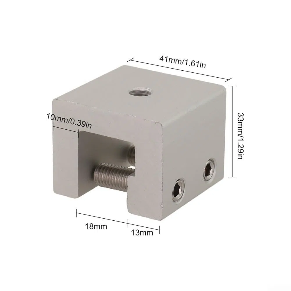 Stehfalzklemme, Dachfalzklemme aus Aluminium Blechfalzklemmen Montage Solar PV Befestigung Solarmodul Set für Stehfalzdach 41x33MM(8 Stück)