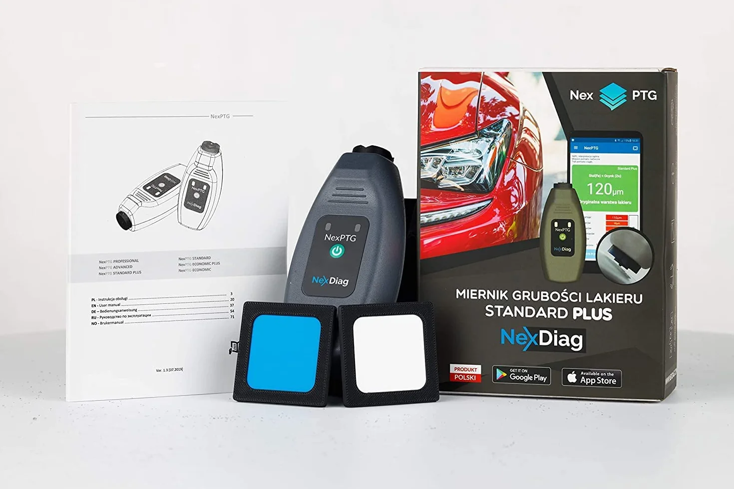 NexPTG Standard Lackdickenmesser Auto mit App für iOS & Android | Professionelles Lackschichtdickenmessgerät & Lackprüfgerät | Lacktester