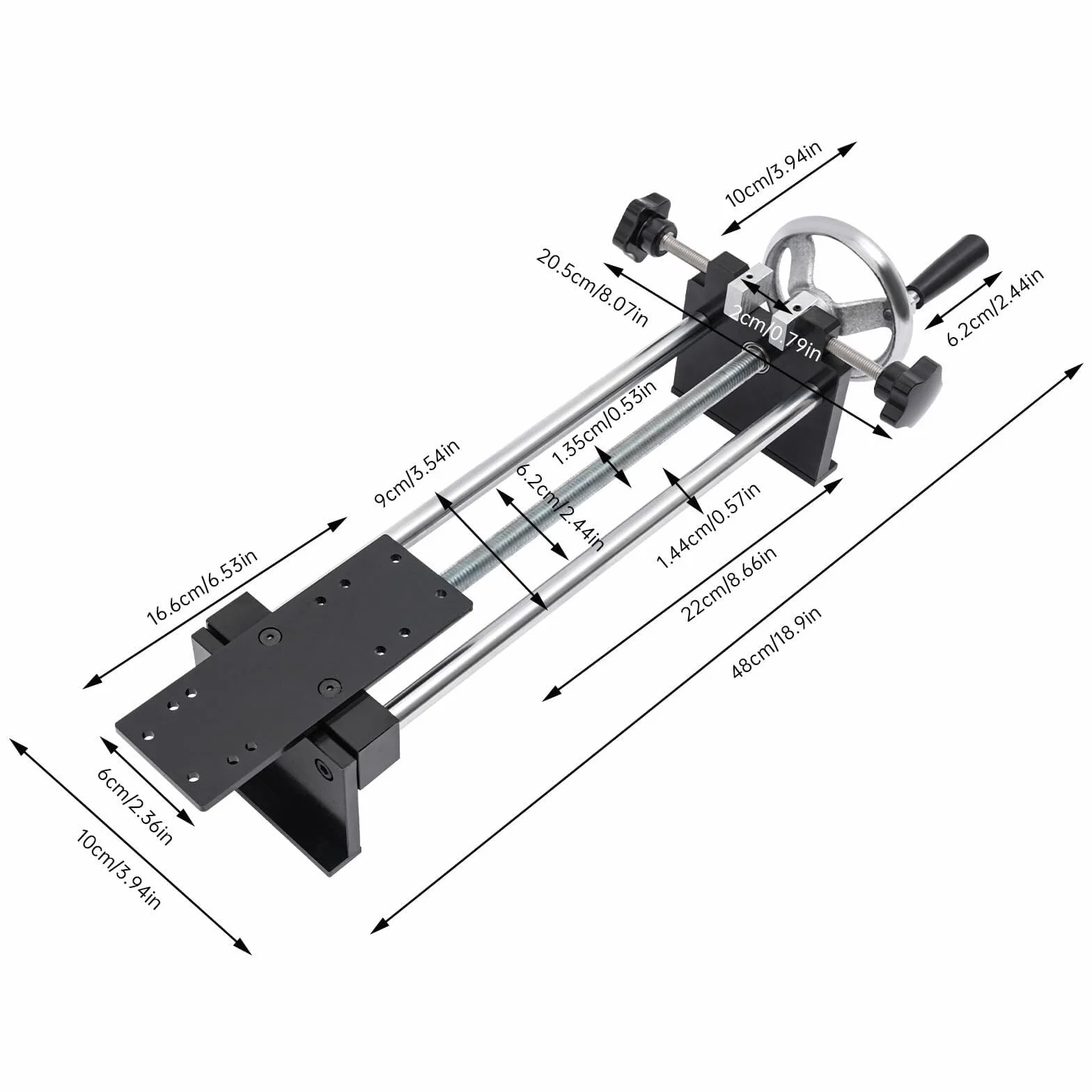 Kraftmessgerät Ständer - Manueller Push-Pull-Prüfstand für Spannungs- und Kompressionstests - Langlebige Kraftmessgeräte für genaue Ergebnisse