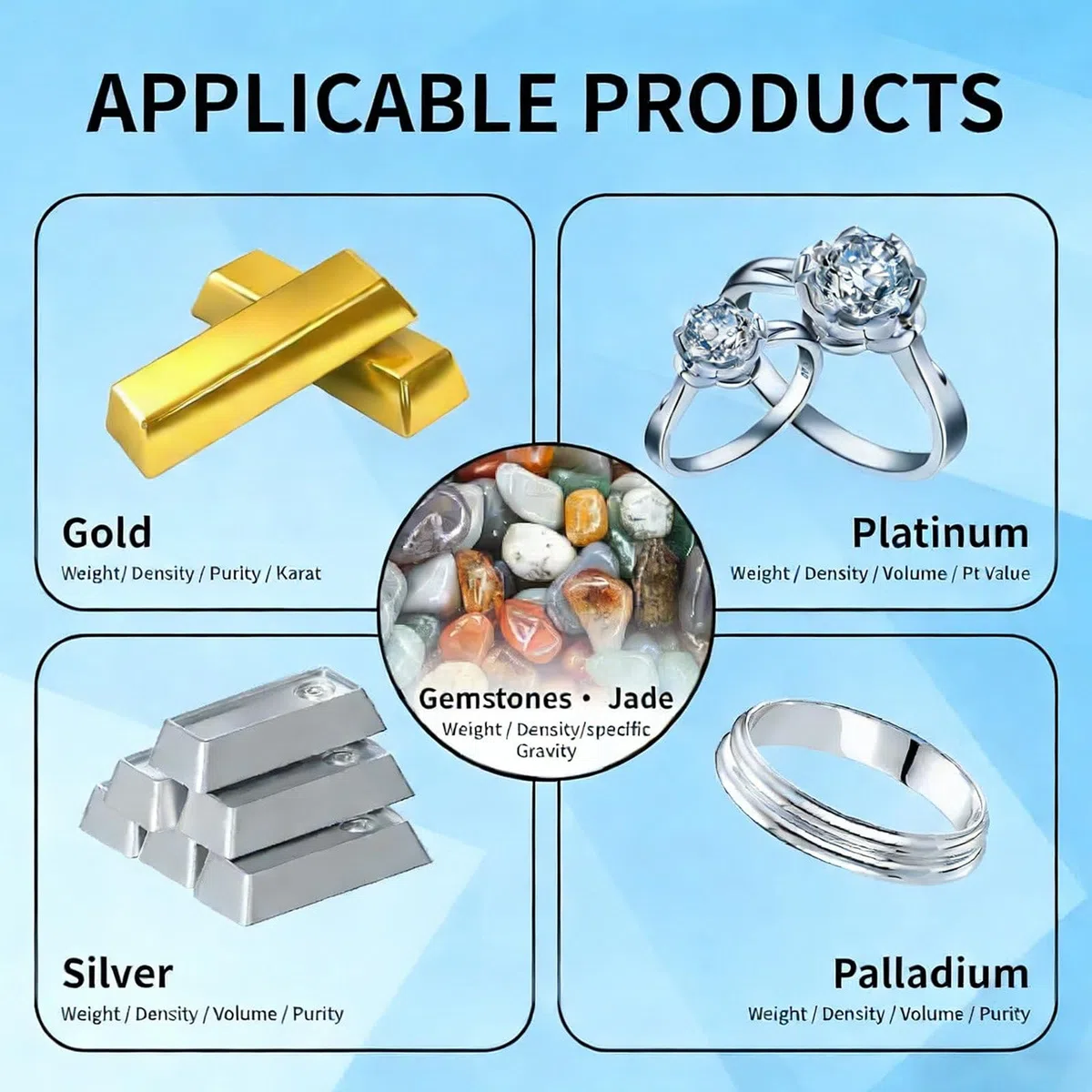 Goldreinheitsprüfer, Feststoffdichtemessgerät mit Digitales-Anzeige, Edelmetallreinheitsprüfer, Goldreinheitsgehaltsprüfer, Edelmetall-Pfandrückgewinnungs-Analysegerät MDJ-1200K