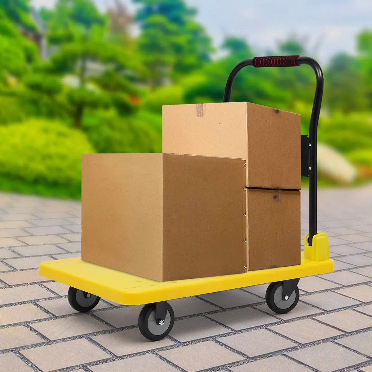 Transportwagen Carry klappbar Plattformwagen klappbar Handwagen Sackkarre Klappwagen Plattformwagen mit Antirutschbeschichtung 400 kg Tragkraft