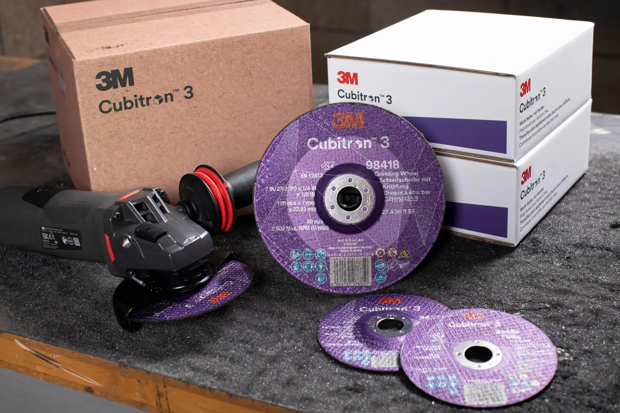 3M Cubitron 3 Trennscheibe, 86647, 60+, T41, 125 mm x 1 mm x 22,23 mm, EN, 25/Pack