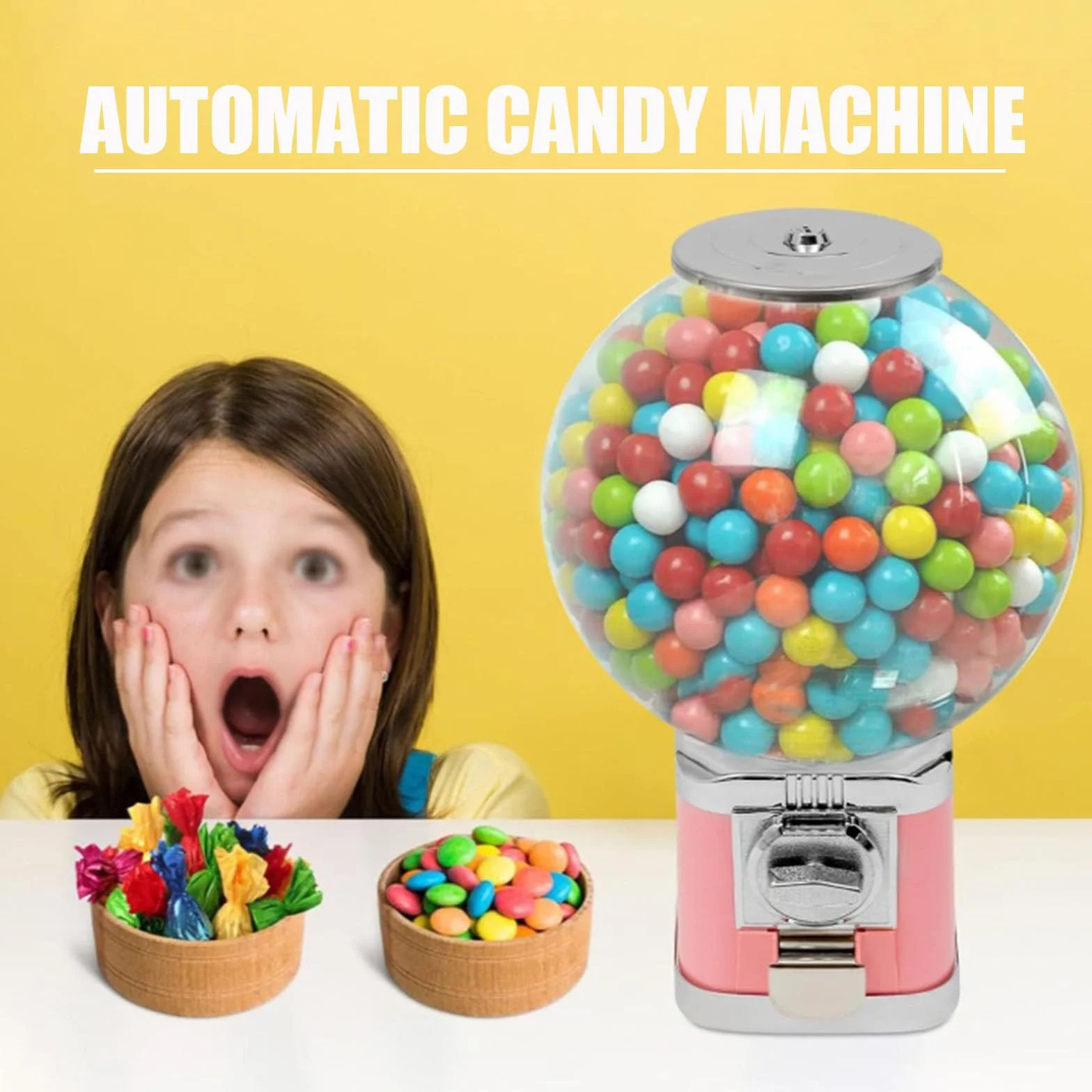 Generisch Kaugummi Automat Spielzeugautomat Kapselautomat Bonbonautomat für Geschäfte, Mini Automat für Süßigkeiten – Ideal für Verkaufsstellen und Freizeitstätten