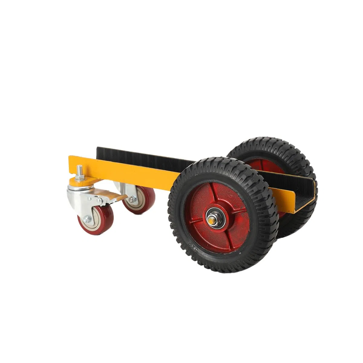 LALABU Plattenwagen, Plattentransporter mit 4 Rädern, 500 kg Tragfähigkeit, Transportwagen, Plattenkarre für Stahlplatten/Matratzen/Türen/Trockenbauplatten