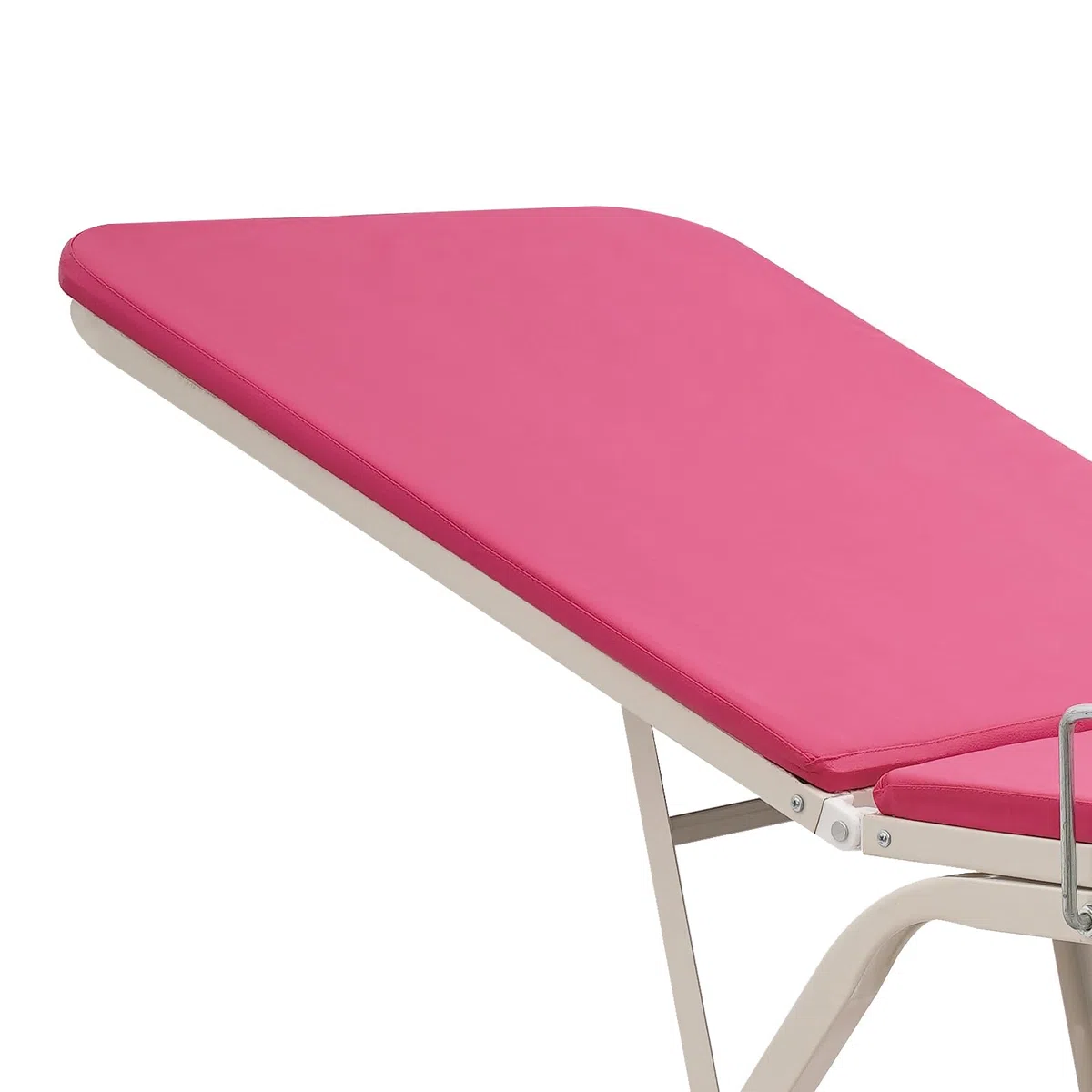 Gynäkologischer Stuhl Höhe 80cm GYN Stuhl mit 0°-65° Rückenlehne und 0°-90° Beinbrett privater Pflegestuhl bis150kg Pflegeausrüstungstuhl für Frauen (Rosa)