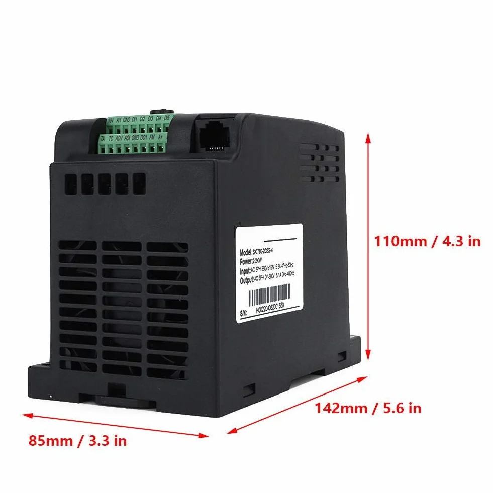 SKI780-2D2G-4 2,2 kW 380 V 3 Phasen Eingang & amp; Ausgang Mini Universal Motor VFD Frequenzumrichter Wechselrichter