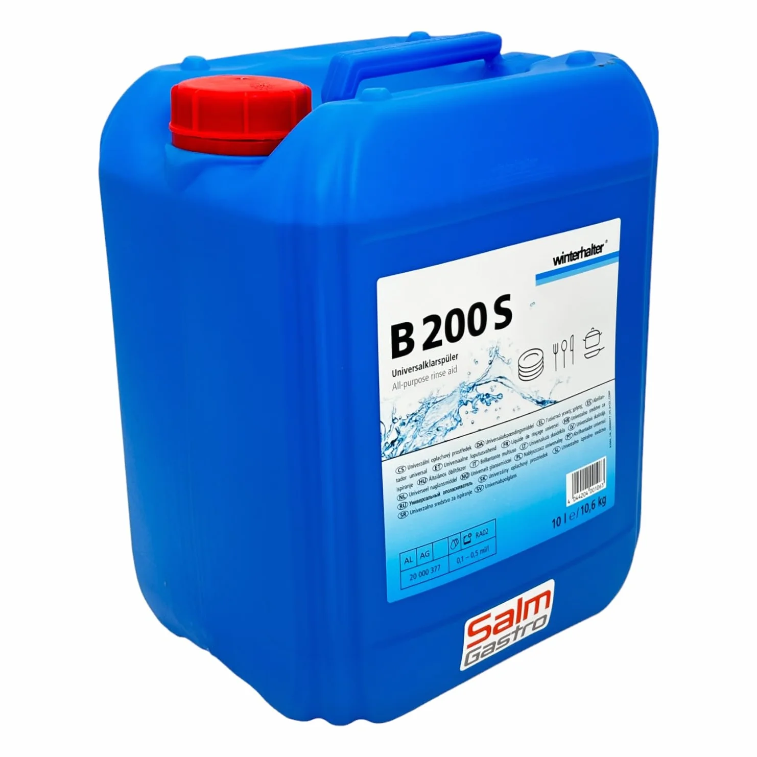 Winterhalter B 200 S Universal-Klarspüler, 10 Liter Kanister