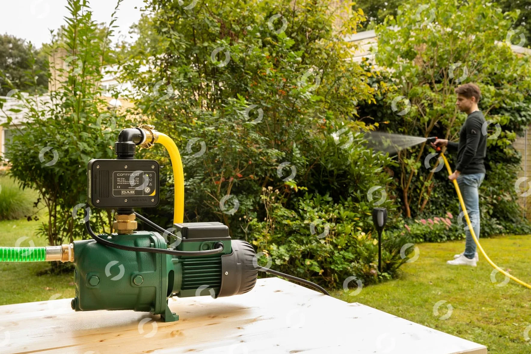 DAB Jet 132 M + DAB Control-D Hauswasserautomat - 4.800 L/Std. - 1490W - Förderhöhe 48m - Sehr robuste - Bewässerungspumpe