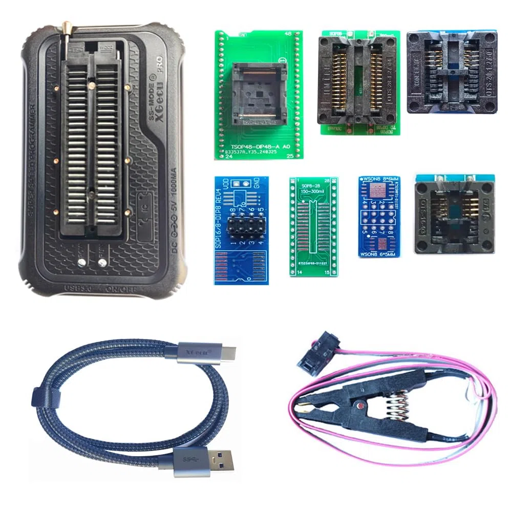 T76 Programmer 6 Adapters for with Xgecu T56 Programmer Tl866ii T48 Replacement Support Eprom ISP IC Chip PIC NAND Flash EMMC GALCPLD VGA BGA Socket