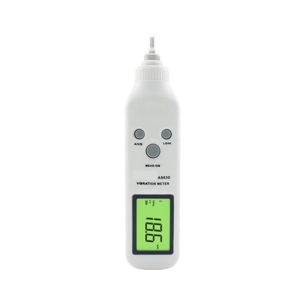 Vibrationsmesser, AS63D Taschenvibrometer, Stiftvibrationsmessrät Tester Messrät Analysator for den Langzeitbrauch
