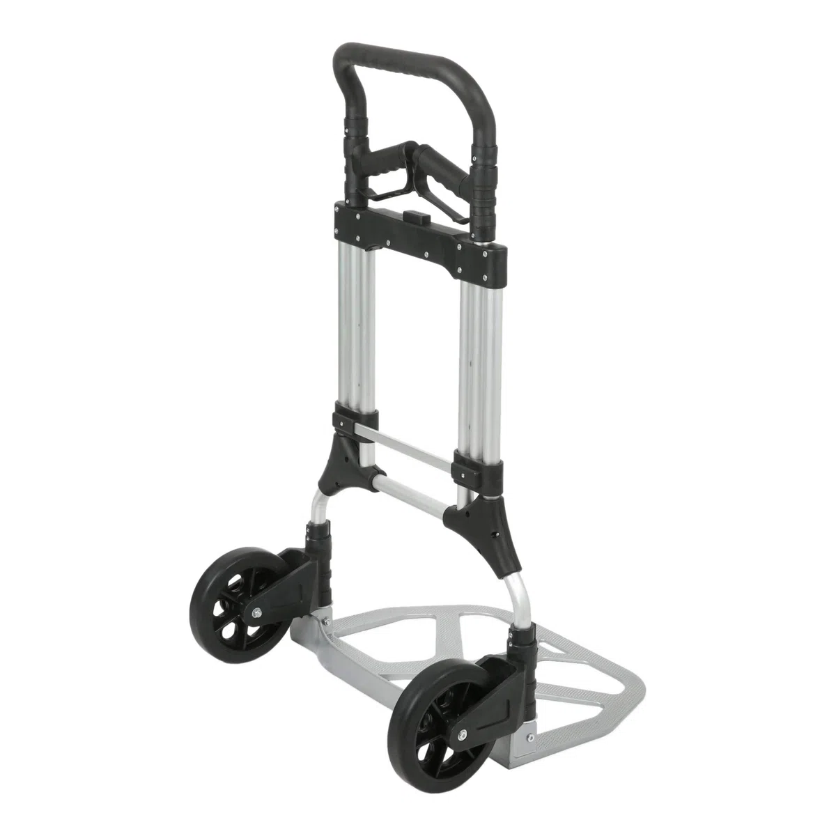 STIER Sackkarre Premium klappbar, Aluminium Transportkarre, Belastbarkeit bis 200kg, Stapelkarre zum Transportieren, Vollgummi-Bereifung, Griff stufenlos höhenverstellbar