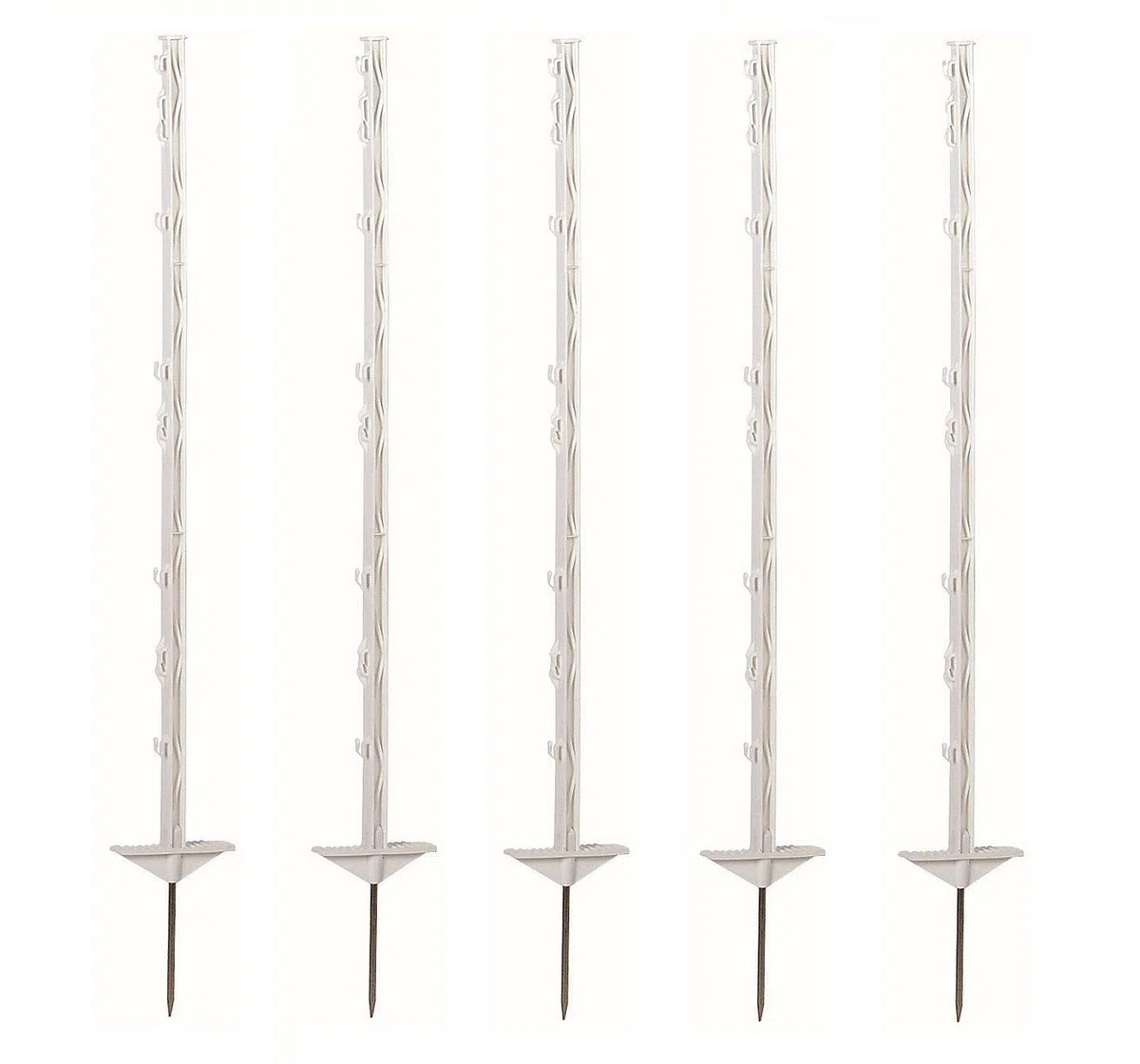 Weidezaunpfahl Kunststoff 105 cm weiß 60 Stück