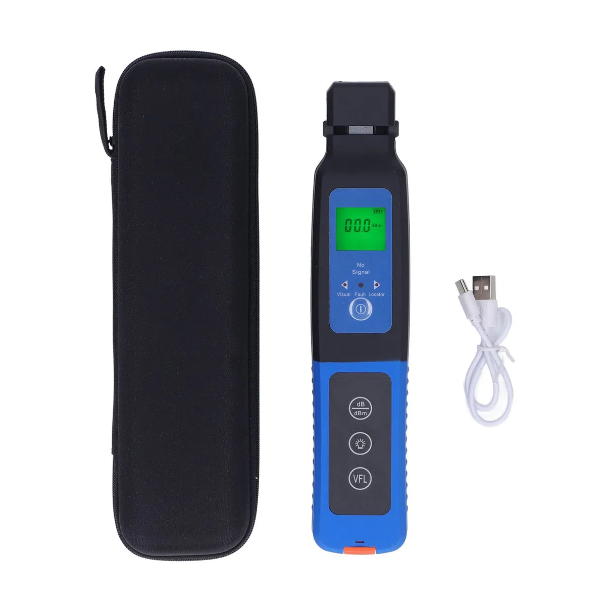 Optical Fiber Identifier, Glasfaser Identifikator Optische Faser Identifier Gebaut mit 10KM VFL,800-1700nm Optischer Leistungsmesser optisches Kabeltester, 10 Km Messentfernung