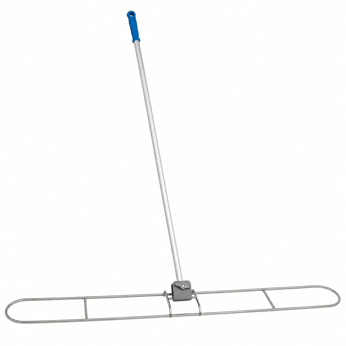 Wischmop-Set 160 cm, Profi Bodenwischer Edelstahl für Parkett | Edelstahlhalter und Baumwollmop aus deutscher Fertigung fuer Turnhallen und Tanzschulen. Ideal zur Trocken- und