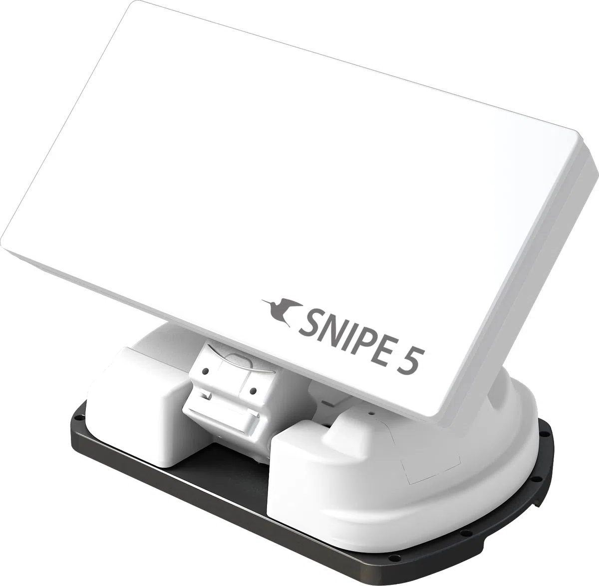 Selfsat Snipe 5 Single – Vollautomatische Camping-Antenne – Weiß | Satelliten-Antenne, für Caravan und Wohnmobil, Bluetooth-Controller