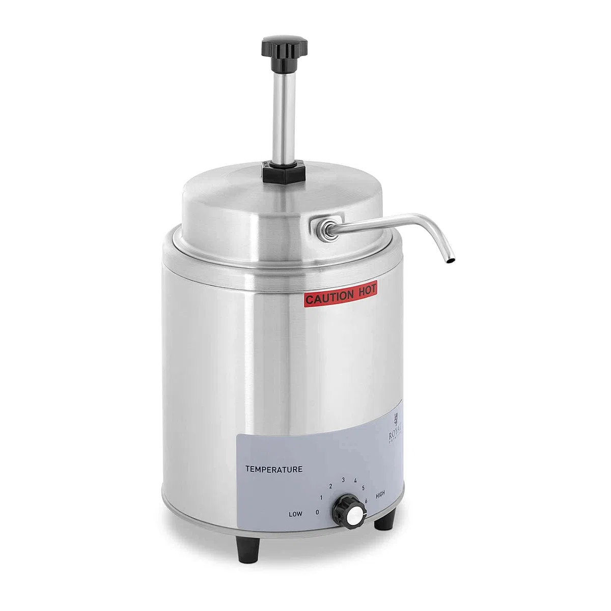 Royal Catering RCSW-08 Saucenspender mit Heizfunktion 3,3 l Pumpstation Pumpspender