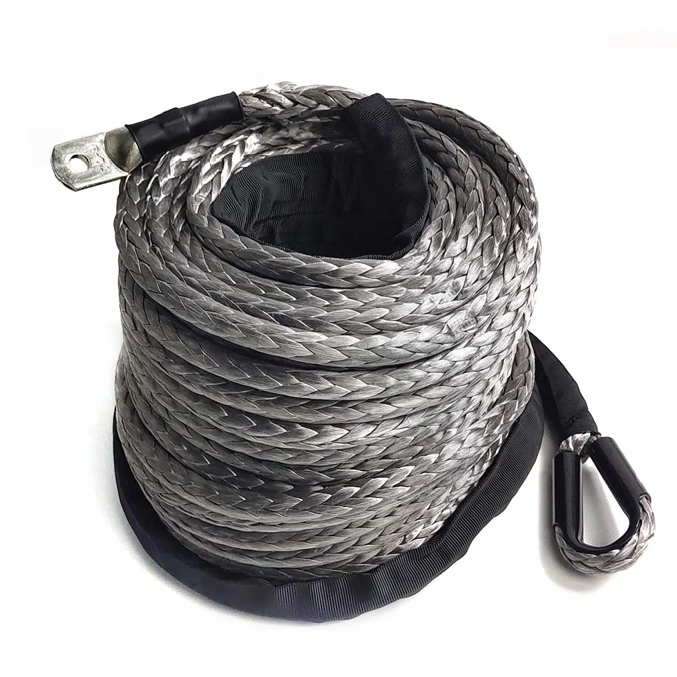 Seil Winde Windenseil Forst Synthetik Kunststoff Kunststoffseil Seilwinde Forstseil Offroad Synthetikse Synthetikseil Draht Seilfenst FüR 4Wd GeläNdewagen WindenseilfüHrung 23809Lbs 10.8T 30M