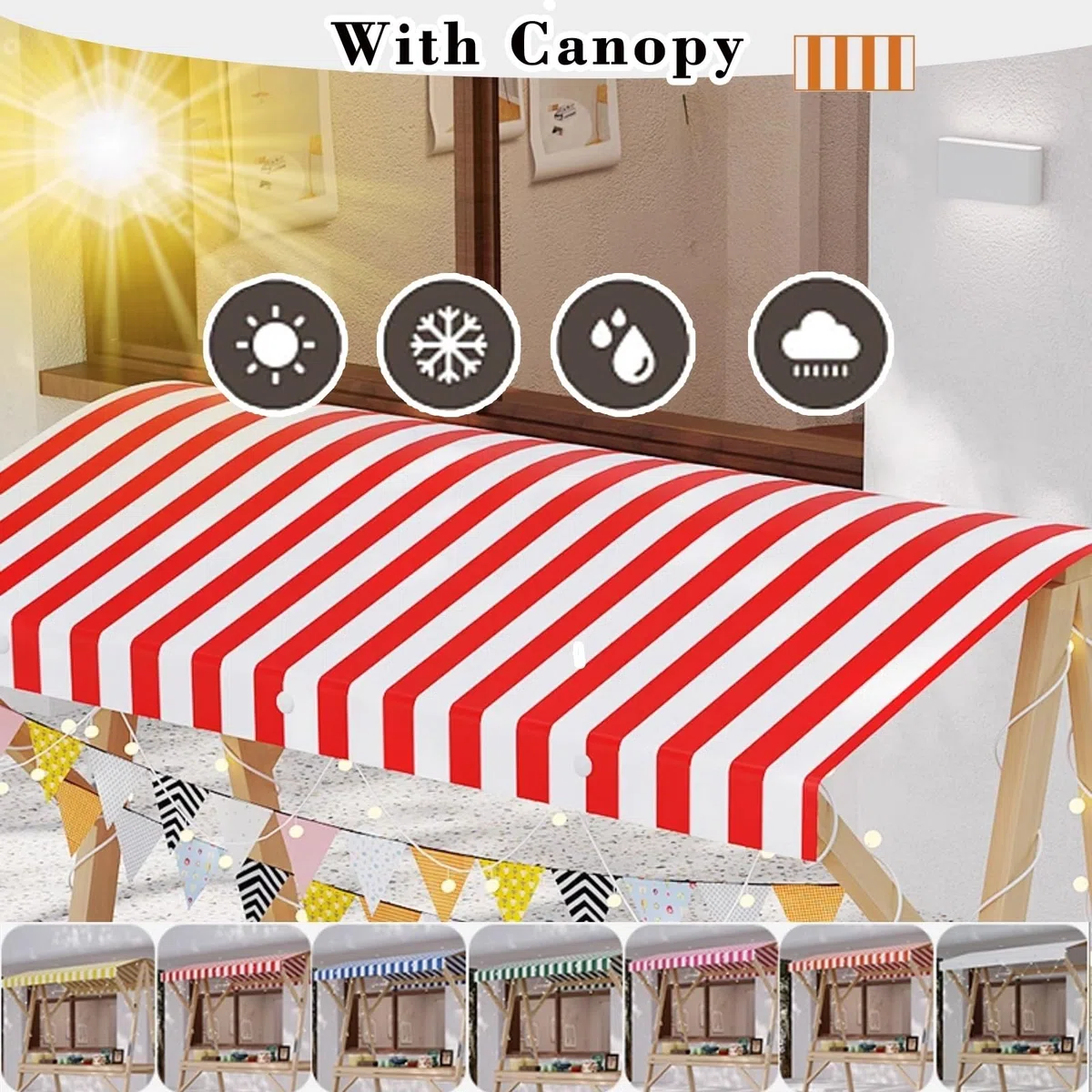 Marktstand, Imbisswagen Kunstfestival-Standdisplay, Breiter 60 cm Großer, Zusammenklappbarer Marktstand-Displayständer Freien, Verkaufstheken(106x60cm/41.7x23.6in)