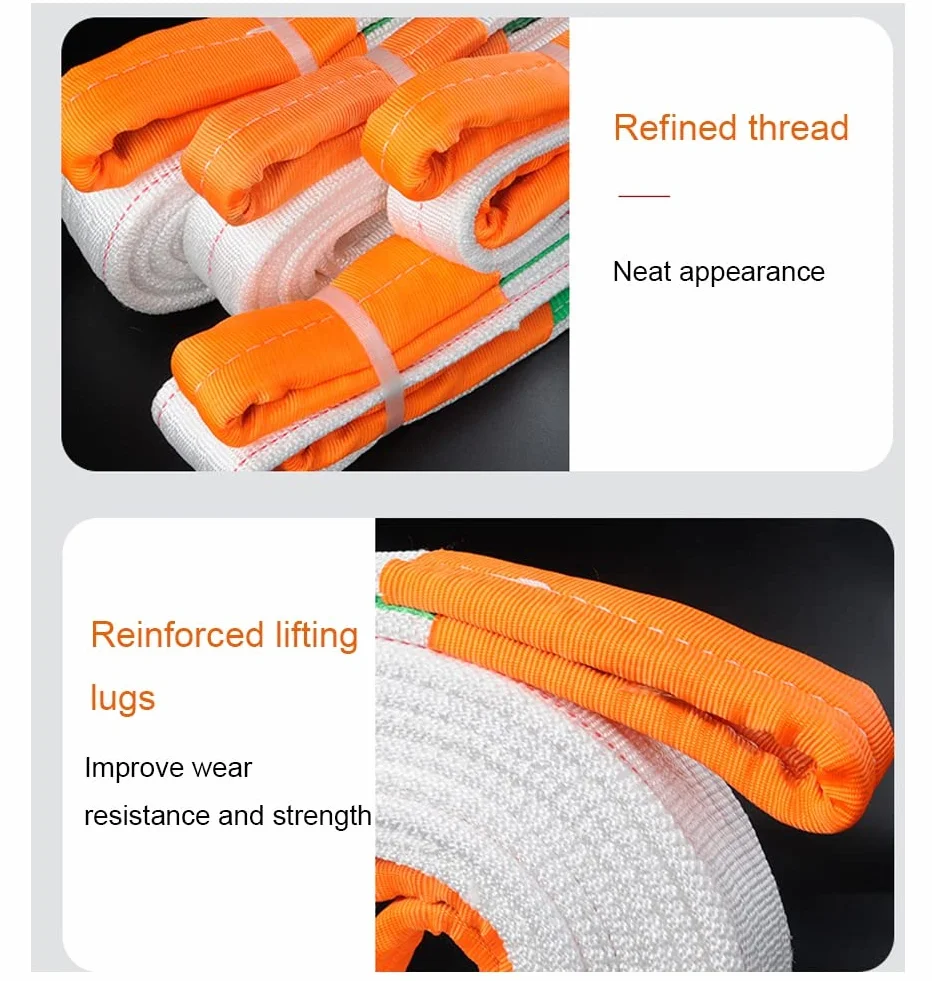 Hebeband 5 Tonnen Tragfähigkeit Länge Hebegurt Rundschlinge Hebeband Bergegurt umzugsgurte hebegurte tragegurte für möbel (Color : 5T, Size : 8M)