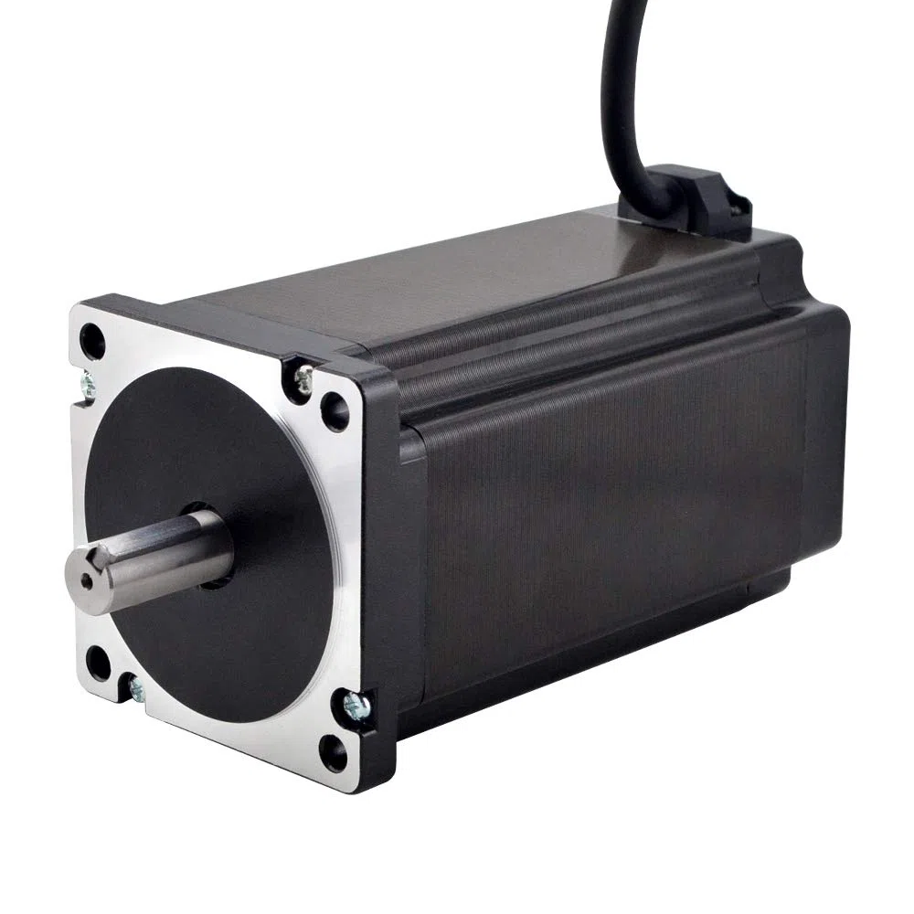 STEPPERONLINE Nema 34 Schrittmotor 13.0Nm 6.0A 14mm Keilnut Welle 1m Kabelfür 3D-Drucker/CNC Fräsmaschine