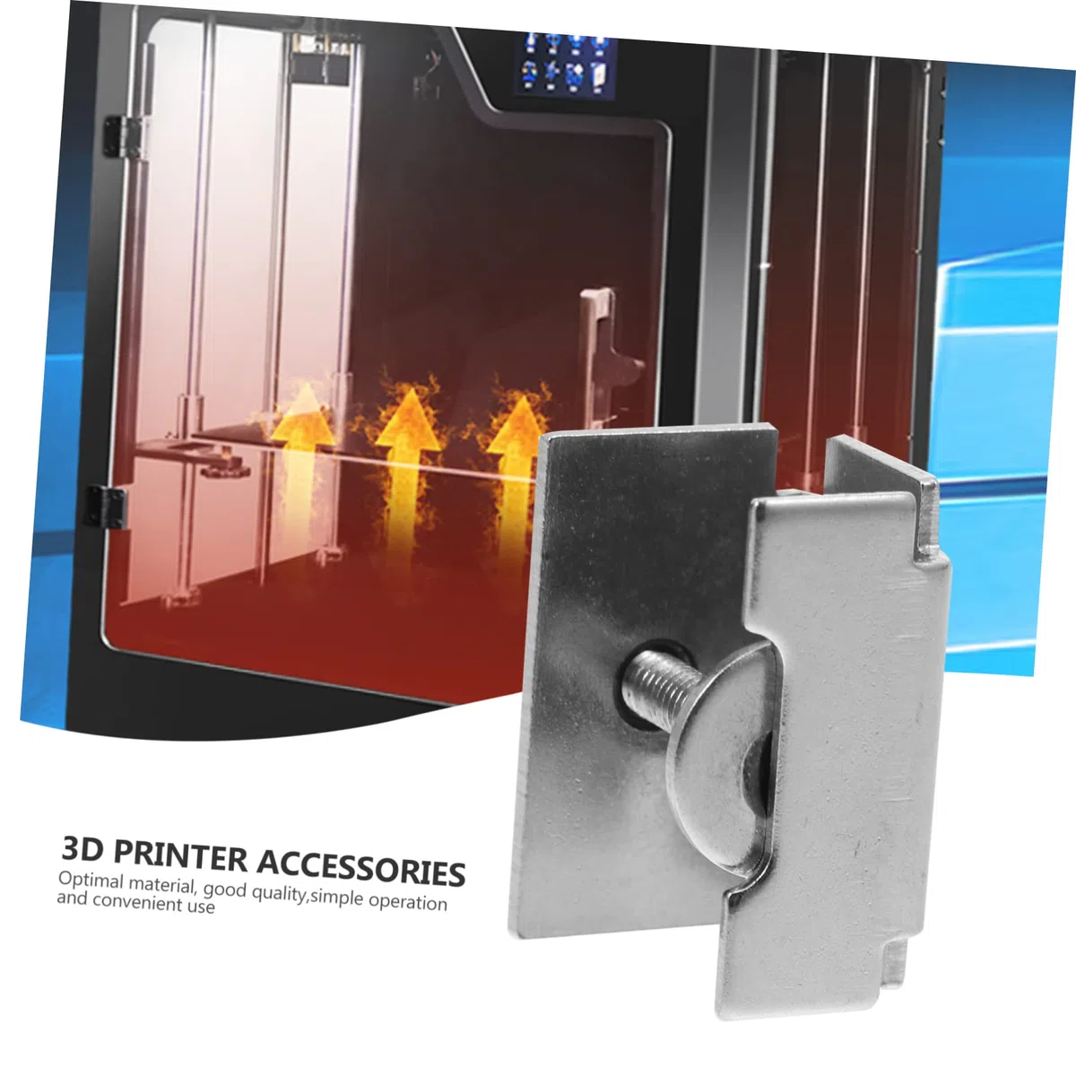 GLEAVI 12stücke Glasbett Clips Verstellbare Halterung Einfache Installation Robust Und Langlebig Für Glasplatten Und Heizbetten