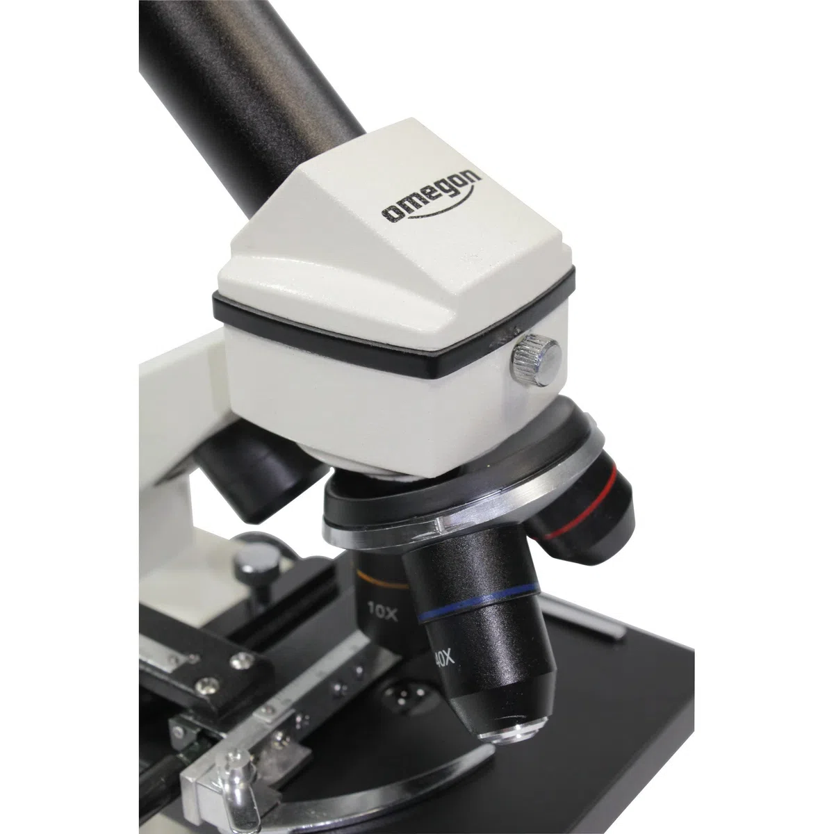 Omegon Mikroskop MonoView, MicroStar, achromat, 1280x, LED | Präzise Mikroskopie mit LED-Beleuchtung | Für Schule und Hobby | Inklusive umfangreichem Zubehör & PC Okular | Einfache Handhabung