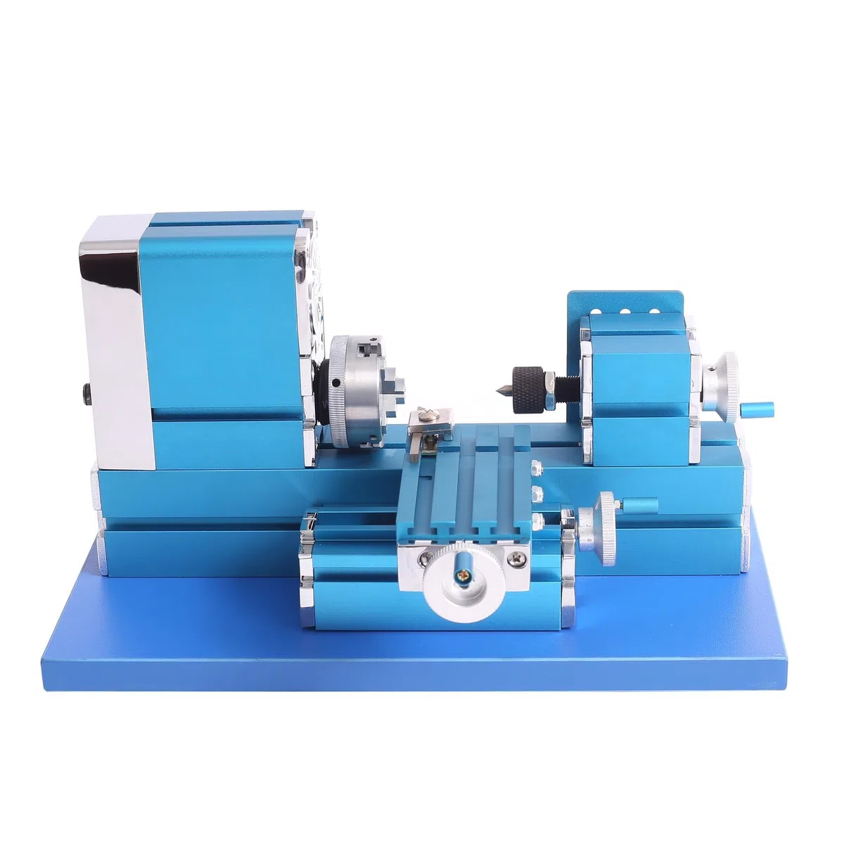 Universelle Mini Metalldrehmaschine, 36W Drehmaschine motorisierte Metallbearbeitung, DIY, CNC-Werkzeug, Holzbearbeitung für Bildung, Modellbau, W10003M, AC100 V ~ 240 V, 20.000 U/min