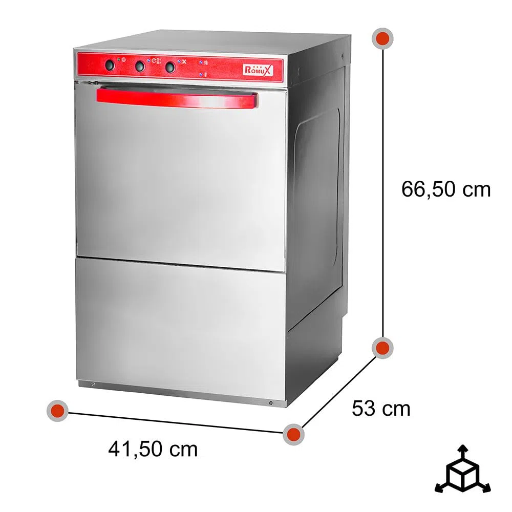 Gläserspülmaschine 35x35 cm | Gläserspülmaschine für die Gastronomie | Professionelle Gläserspülmaschine Ultra Schnelles Waschen 2 Minuten | Kleine Gläserspülmaschine für Bars und Restaurants