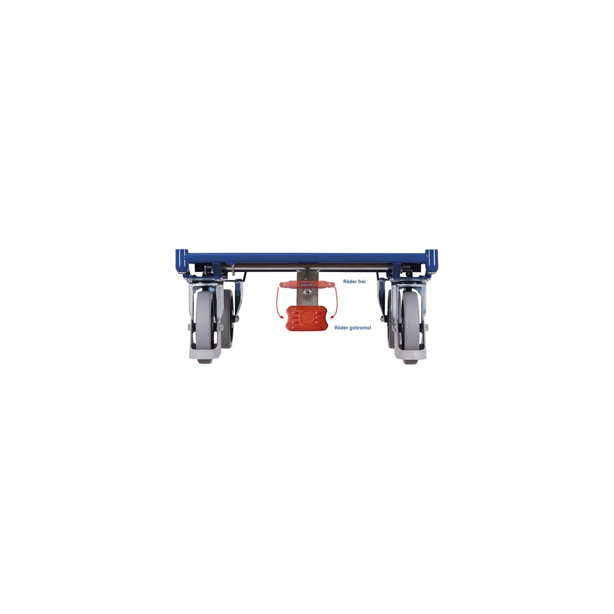 Tischwagen mit 2 Ladeflächen, RAL 7016 RAL 7016 Anthrazitgrau