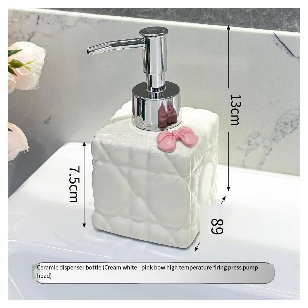 Badezimmer-Seifenspender Drücken Sie die Händedesinfektionsflasche. Badezimmer-Shampoo-Duschgel. Waschmittel-Spenderflasche. Leere Hotelflasche Badezimmerspender(White)