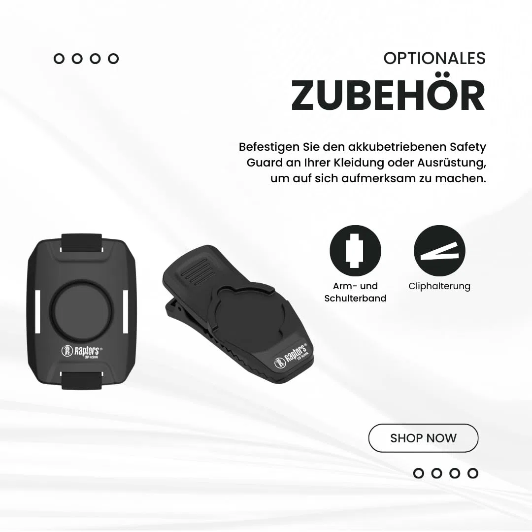 Safety Guard | Kennzeichnung für Einsatzkräfte | Einsatzleitung | LED Ausrüstung | LED Signalleuchte für Körper | Personenschutz | Zubehör für Feuerwehr, Polizei und Rettungsdienst (Blau)