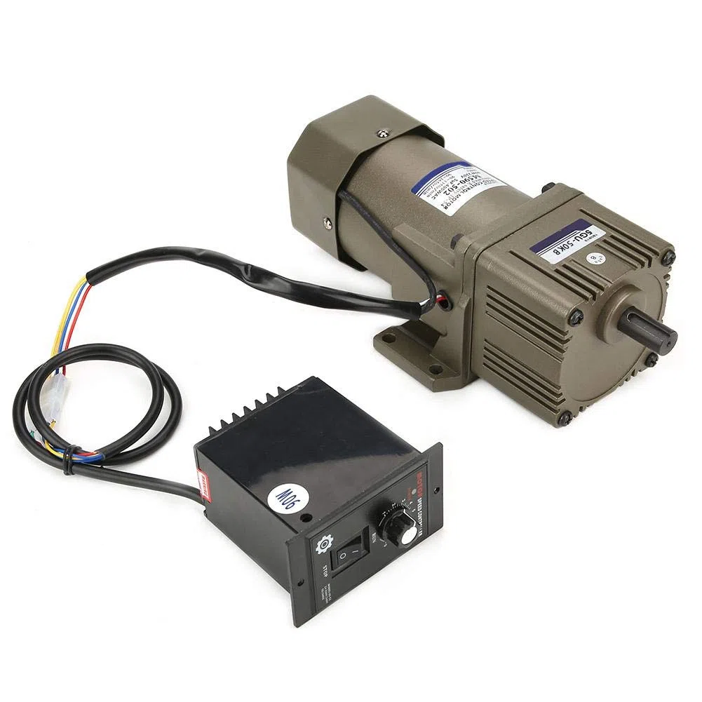 Wechselstrom 220V 90W Einphasen Asynchrongetriebemotor Verzögerung Einstellbare Geschwindigkeit Geeignet für die Verpackungsindustrie, Werkzeugmaschinenindustrie, Transportausrüstung (50K)