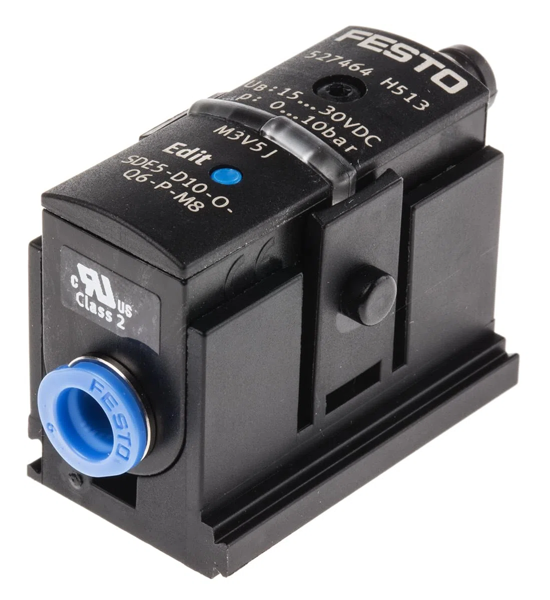 SDE5-D10-O-Q6-P-M8 (527464) Drucksensor Zulassung:c UL us - Recognized (OL) RCM Mark Schutzart:IP40