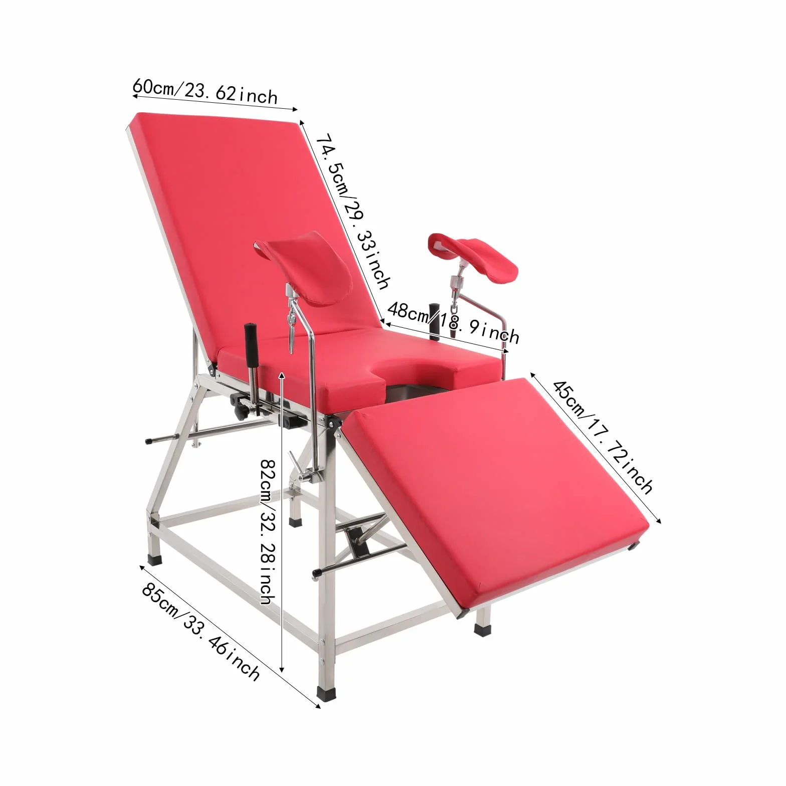 Gynäkologischer Stuhl, Gynäkologischer Untersuchungstisch, Max Belastbarkeit 200KG, Behandlungsstuhl Kreißsaalstuhl, Gynäkologisches Spülbett für Krankenhäusern, Kliniken