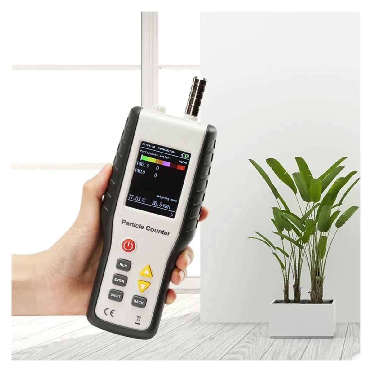 Gaswarngerät, 9600 Partikelzähler-Luftqualitätsdetektor zur Überwachung des PM 2.5-Monitors