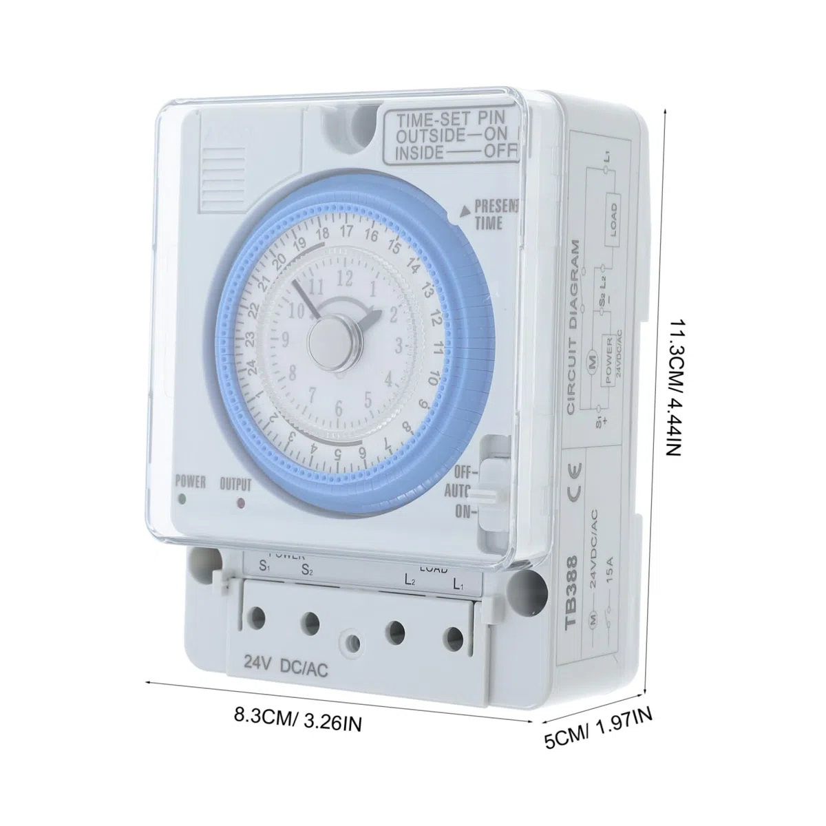 Mechanischer Timer mit Zeitschaltuhr, Pc, Weiß, Einfach zu Bedienen | Backen und Eierkochen, Mechanischer Countdown Timer, Einfache Bedienung Zufälliger Stil