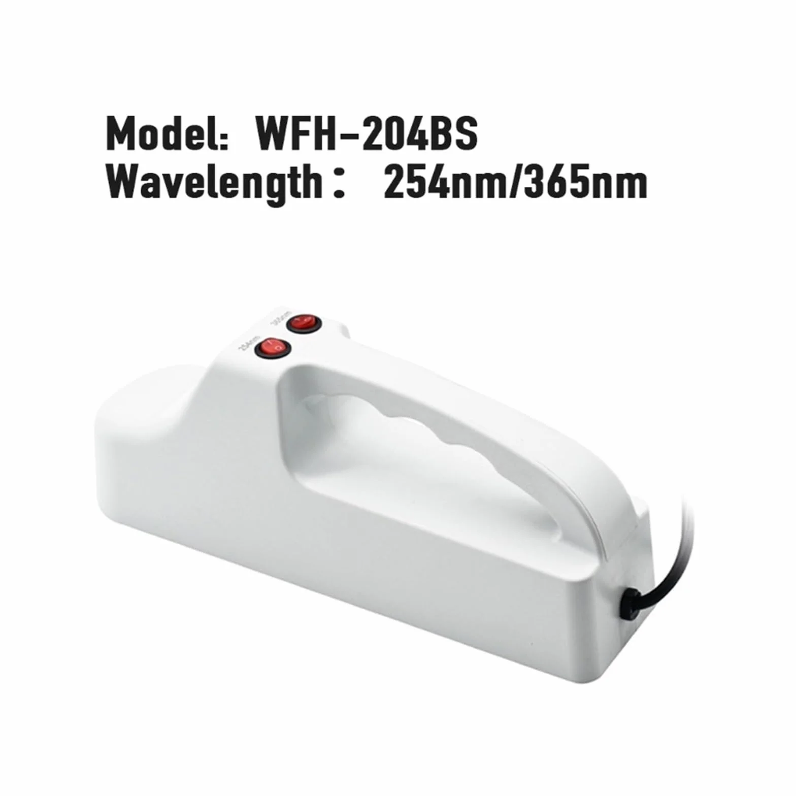 UVB-Messgerät Tragbarer UV-Analysator, UV-Lampe 365 nm/254 nm, hochempfindlicher Analysator, Laborausrüstung for die biologische, wissenschaftliche Forschung(WFH-204B)