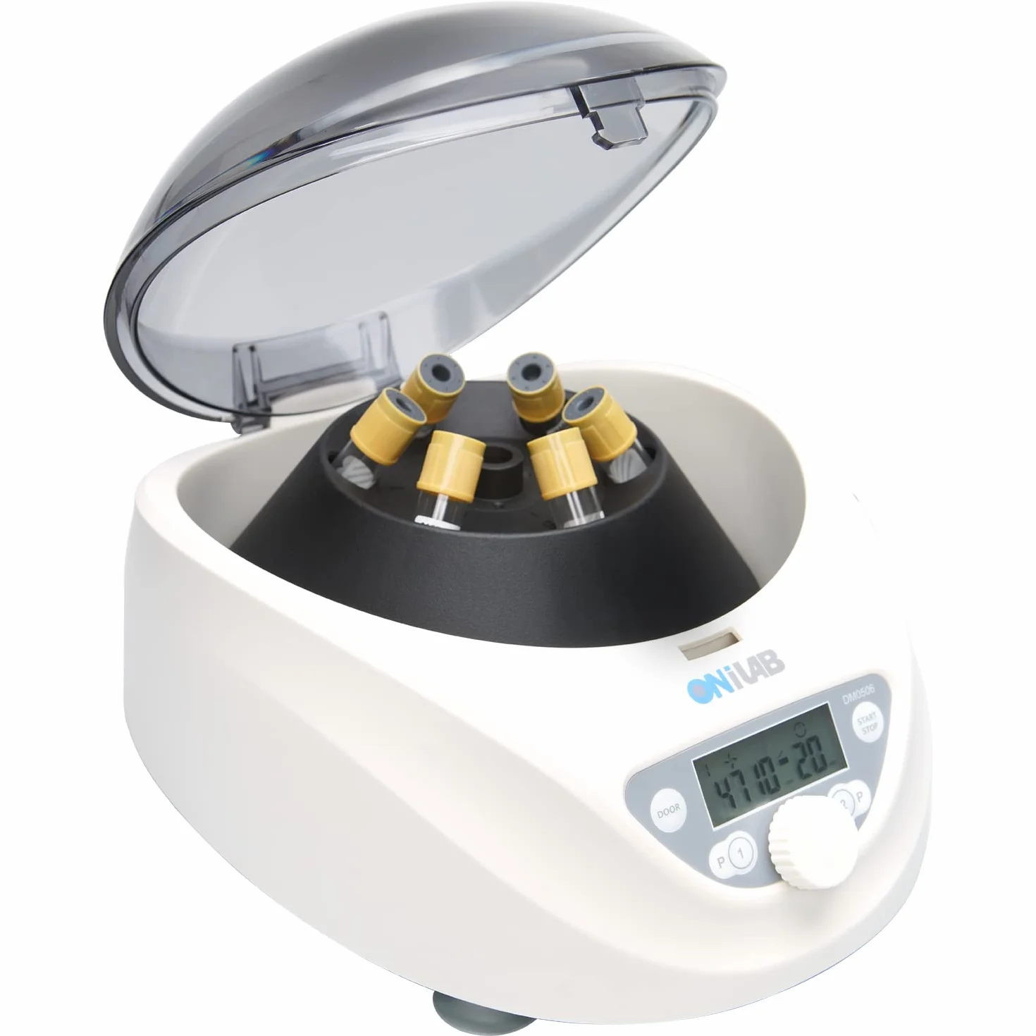 ONiLAB Labor PRP Tischzentrifuge 6x15 mL/10 mL/7ml/1.5-5 ml, 300-5000 rpm (Max. 2600 xg RCF), LCD Digital Desktop Lab Zentrifuge Timer 30 sec-99 min, zwei Schnellstartprogramme