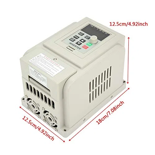 Frequenzumrichter,VFD Frequenzumrichter Universal Einphasen-Motor Inverter Konverter 220V für 3-Phasen-2,2-kW-Wechselstrommotor