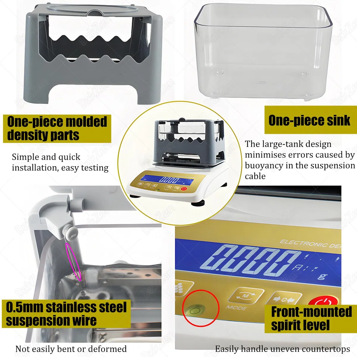 Gold Reinheit Tester Maschine für Schmuck, Präzision 0,01 g Gold Analyzer für Edelmetalle, Laborausrüstung für Goldforschung, Zuverlässiges Goldprüfgerät