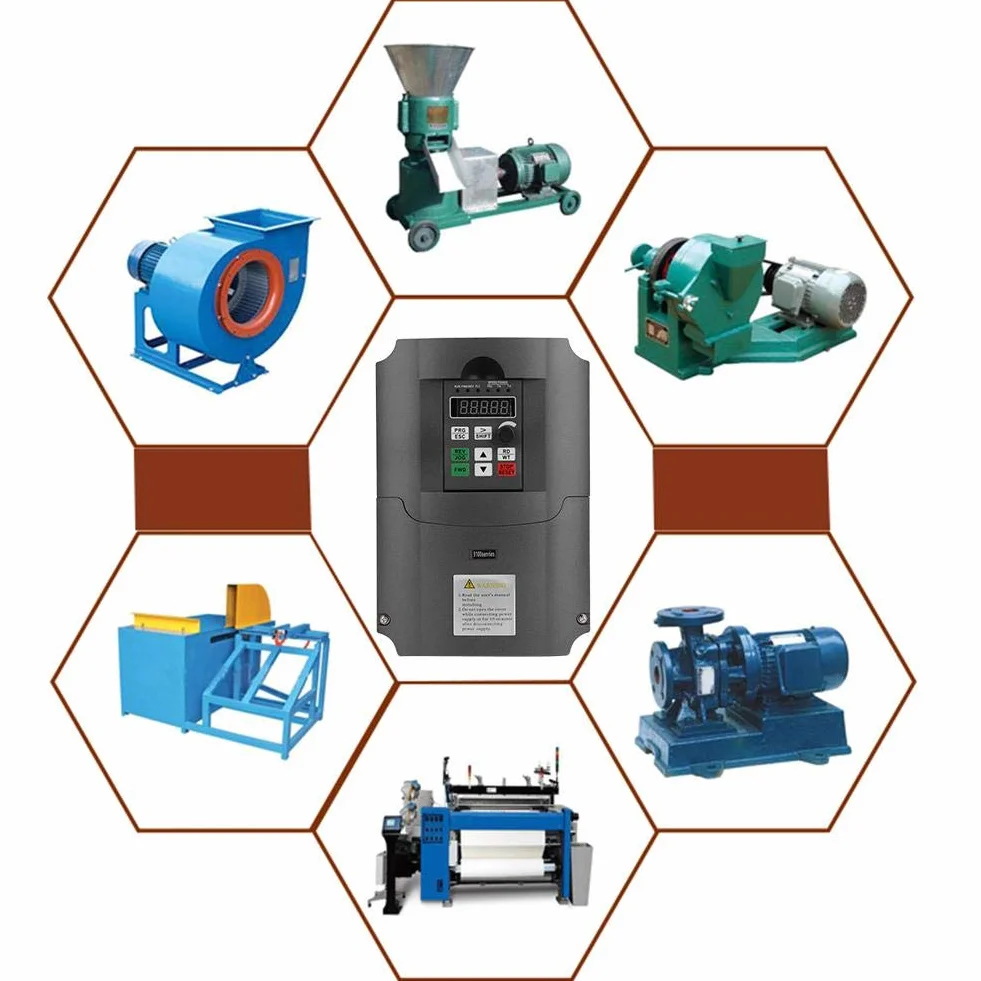 Frequenzumrichter, VFD 7,5 kW 220 V AC Einphaseneingang 3-Phasen 30 VAC Ausgang 7,5 kW, Boost Frequenzumrichter