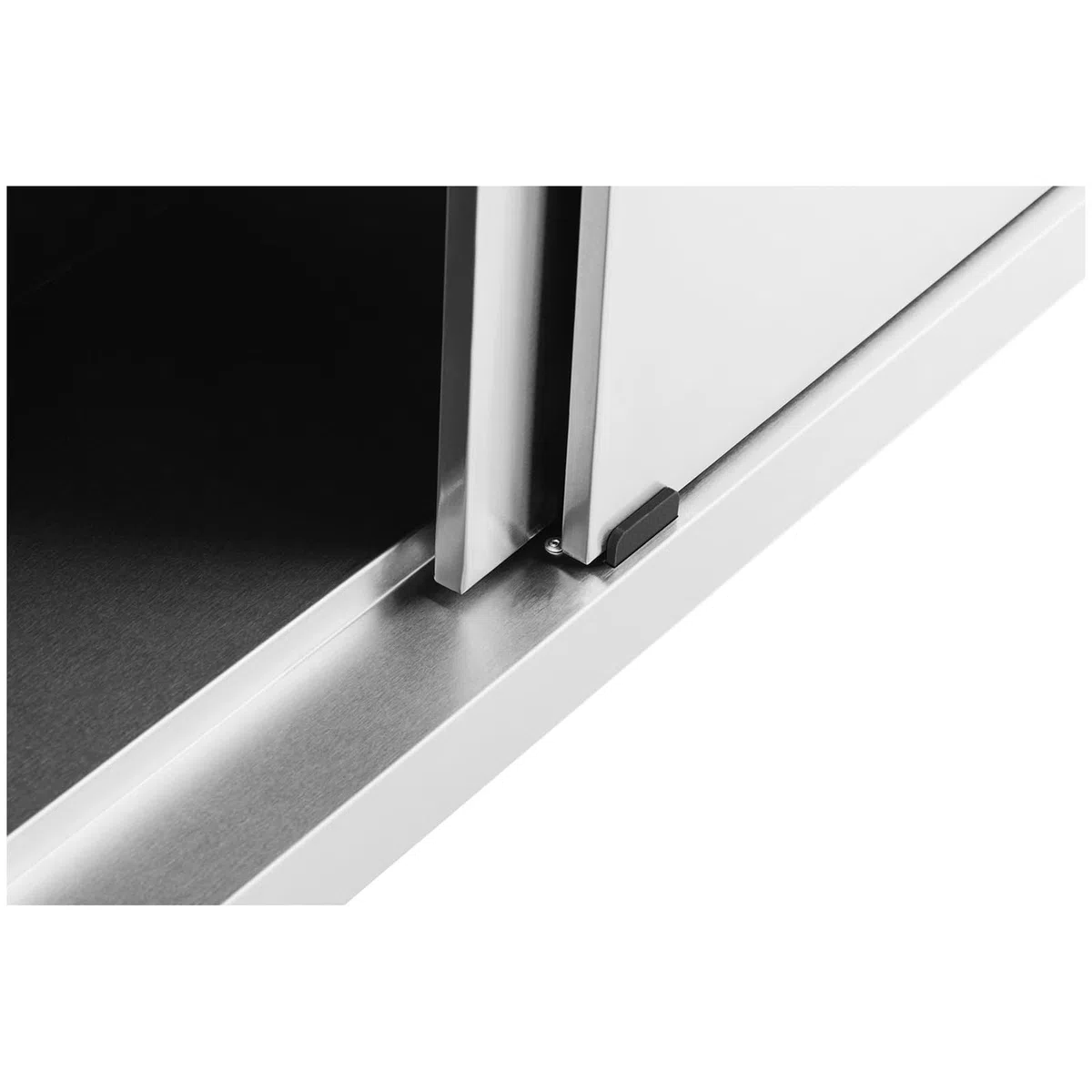 Royal Catering Arbeitsschrank Edelstahl 180 x 70 cm 500 kg Tragkraft Gastro Edelstahlschrank