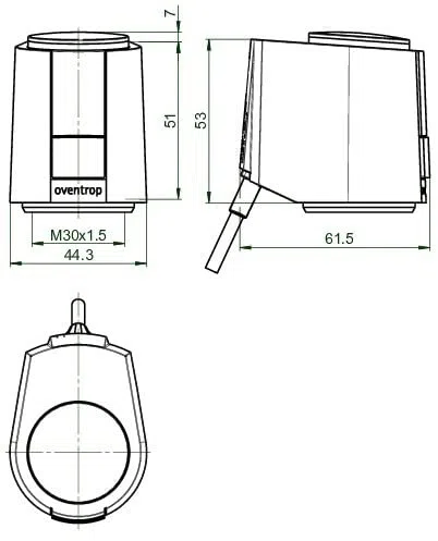 Oventrop OV Stellantrieb Aktor T ST 24V stromlos geschl. 1012953
