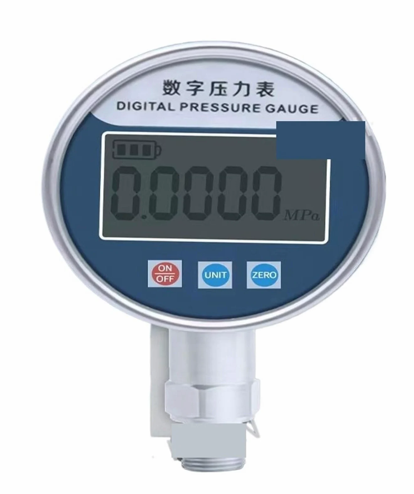 Druckregler, Elektronisches Manometer, 60-mm-Zifferblatt, LCD-Digitalanzeige, hydraulisches Vakuum-Unterdruckmessgerät, Wasser-Öl-Manometer(0-10Mpa)