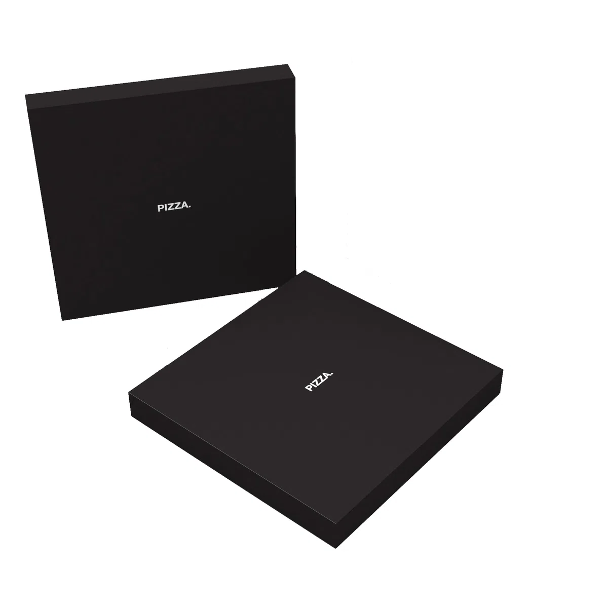 Pizzakarton - Pizzaboxen - Pizzaschachtel - schwarz - 100 Stück - 32x32x4 - edel - "Der Schwarze"