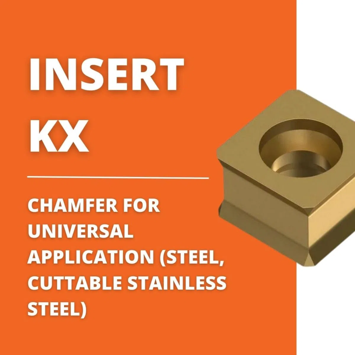 Fein Wendeschneidplatte KX (10 Stück, Fase für die universelle Anwendung bei Stahl, fräsbare Edelstähle, für die Kantenfräse KFH 17-8 R, KFH 17-15 R) 64302004010