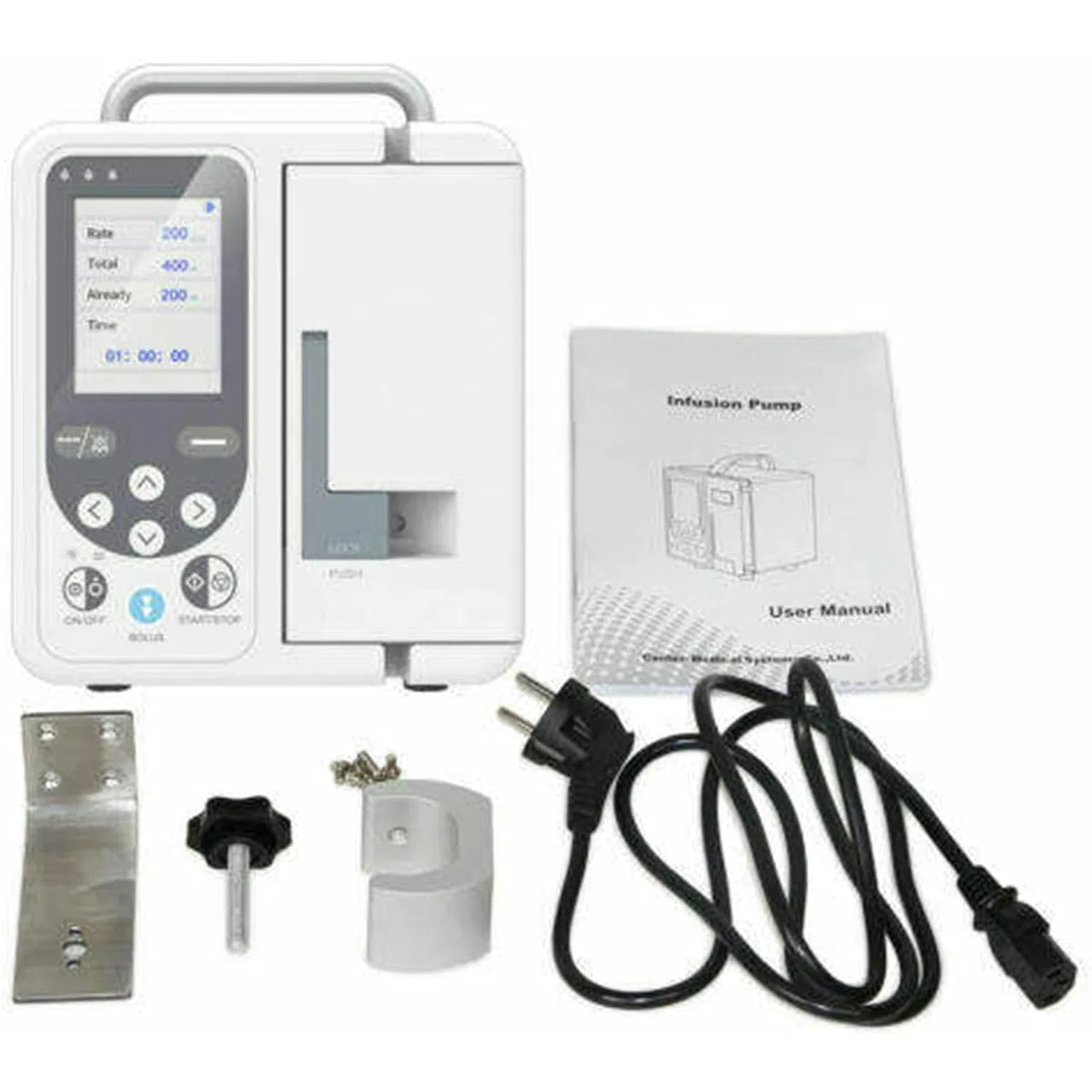 Veterinär-Infusionspumpe, Veterinär-elektronische Peristaltikpumpe Mit LCD-Display, Multifunktionaler Wiederaufladbarer Automatischer Akustischer Und Optischer Alarm, Mikropumpe Für Haustiere