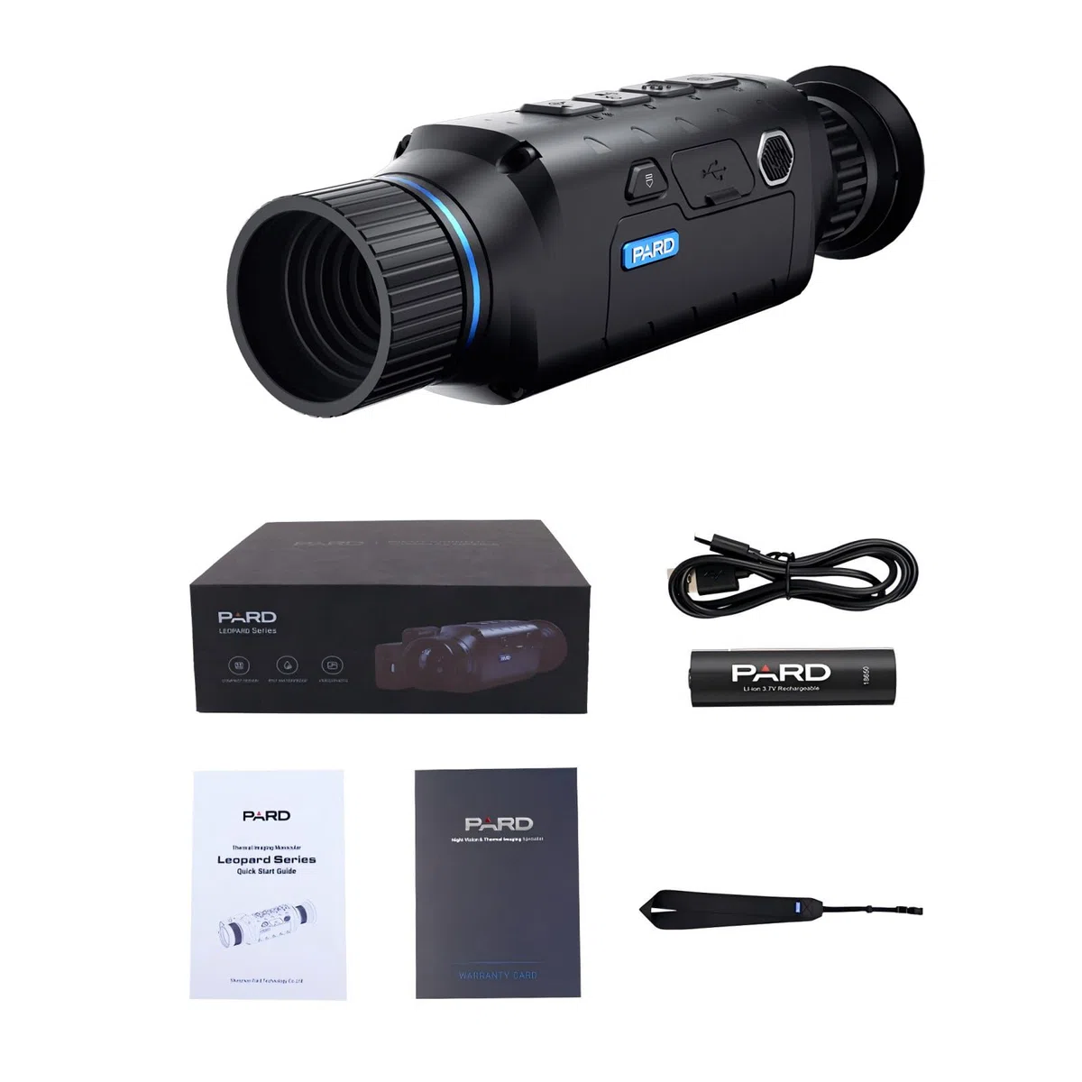 PARD Wärmebildkamera Jagd, mit 12 μm Pixelgröße, WLAN, wasserdicht, hohe Empfindlichkeit (NETD ≤ 25 mK) für Jagd, Überwachung und Outdoor-Expeditionen, Leopard 256 with 11mm Lens