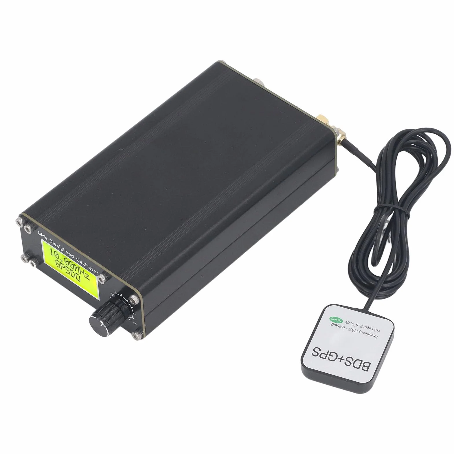 GPSDO Global Positioning System, OCXO 10 MHz GPS Disziplinierter Oszillator mit Bildschirm und Encoder für High End Audio Decoder