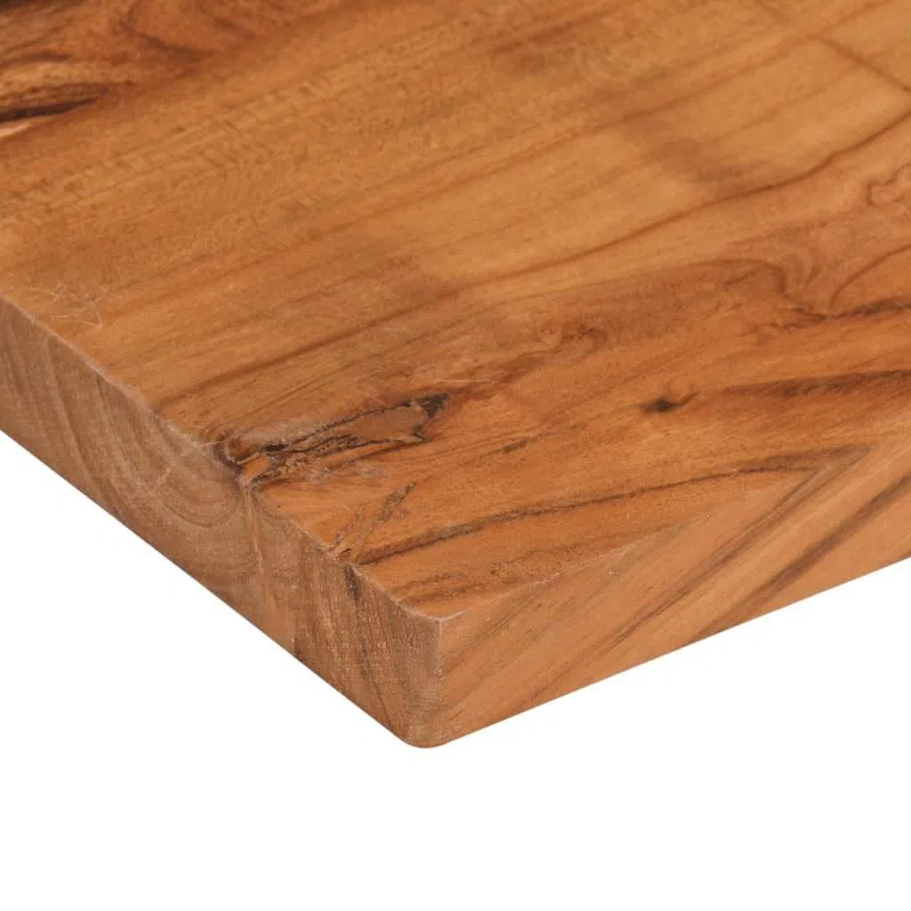 vidaXL Tischplatte, Holzplatte Rechteckig, Massivholzplatte für Bartisch Beistelltisch Esstisch, Ersatztischplatte, 90x80x2,5cm Akazienholz